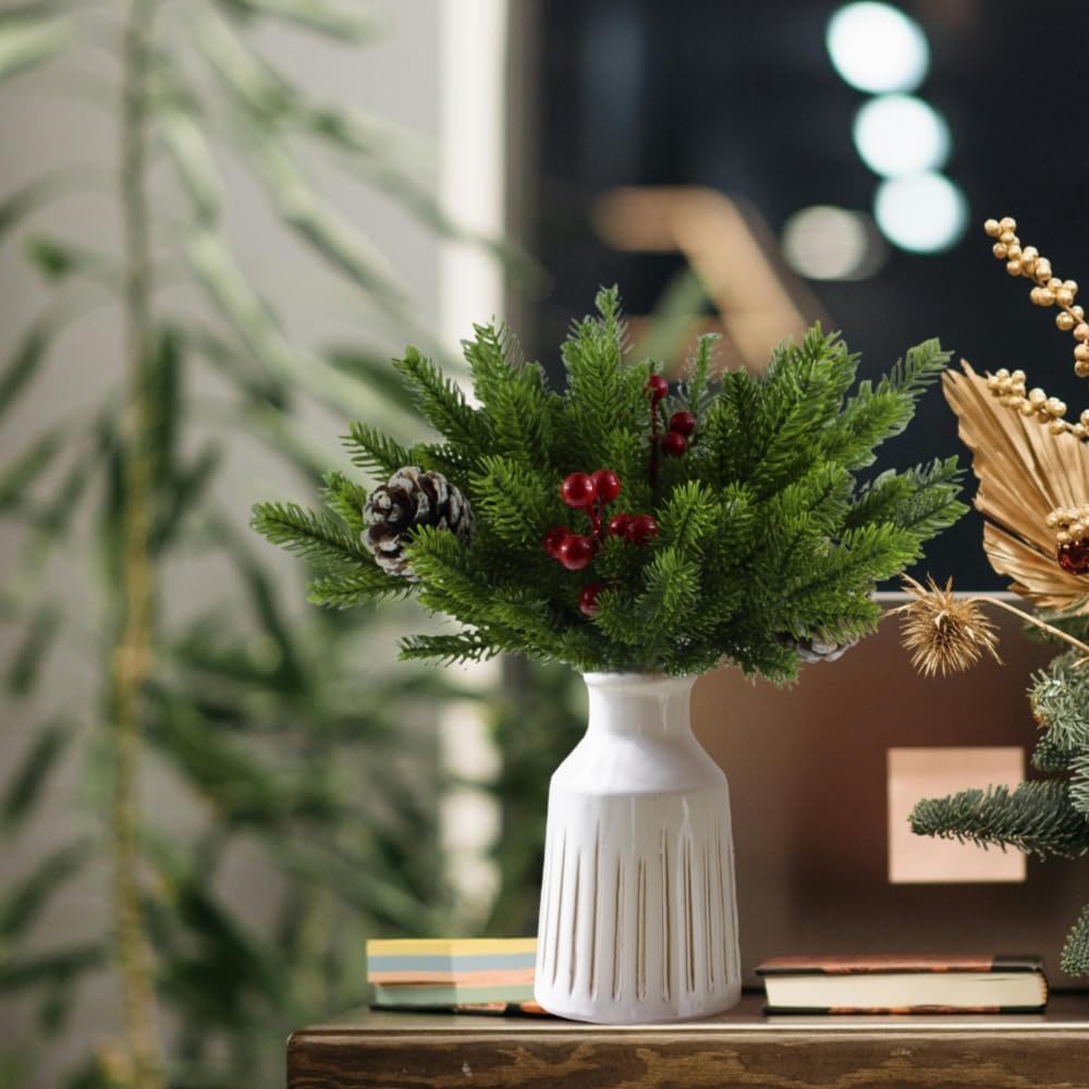 Desk Setup Plants - 20/50Pcs Artificial Plants Christmas Tree Home