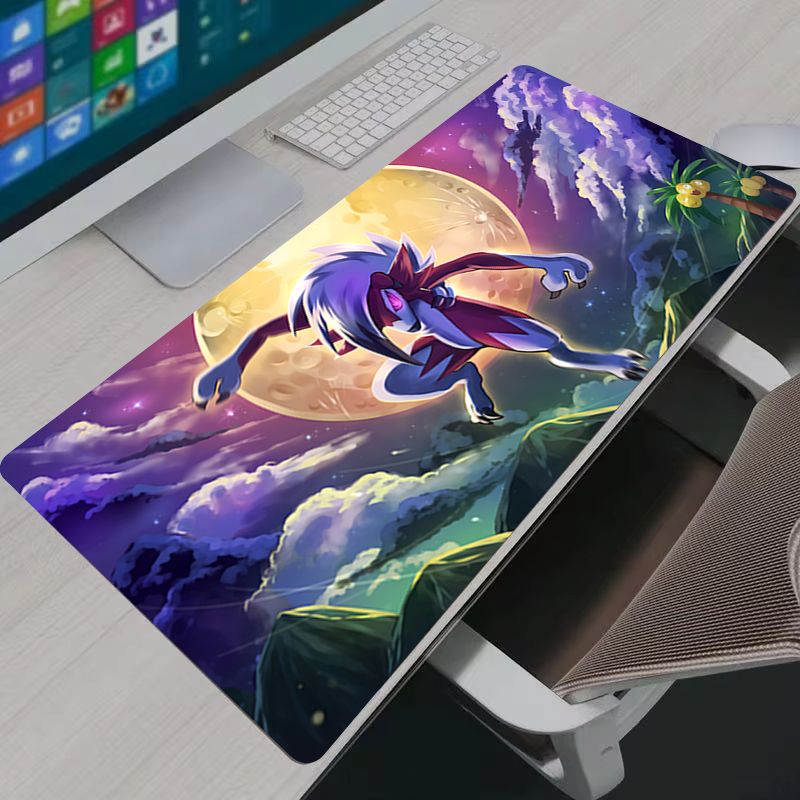 Desk Setup Accessories - Computer Mouse Pad Gaming P-pokemon Lycanroc
