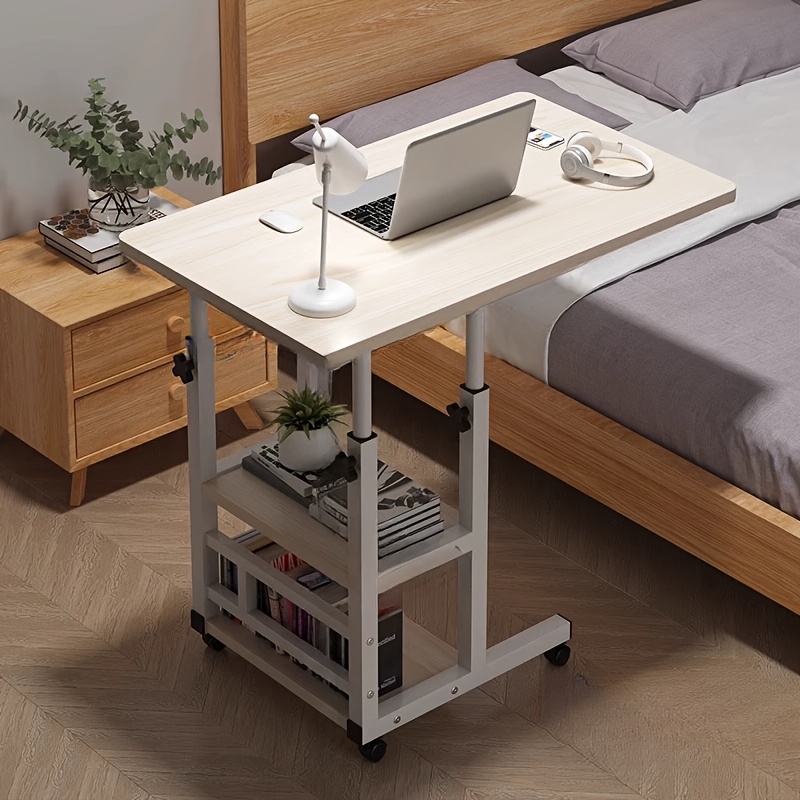 Desk Setup Laptop - [Mobile Laptop Table] Height-Adjustable Mobile Laptop