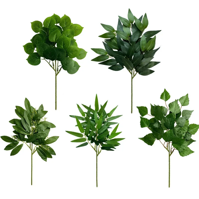 Desk Setup Plants - Simulated Apple Leaf Table Flower Arrangement