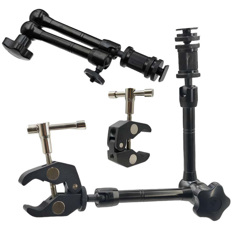 Monitor Arm Clamp - Metal Magic Arm 11 Inch Articulating