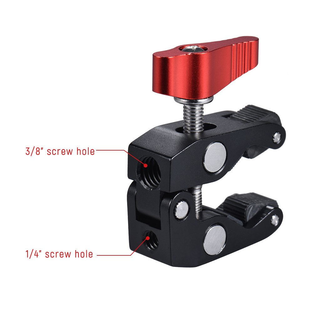Monitor Arm Clamp - Metal Multi-function Ball Head Clamp Ball