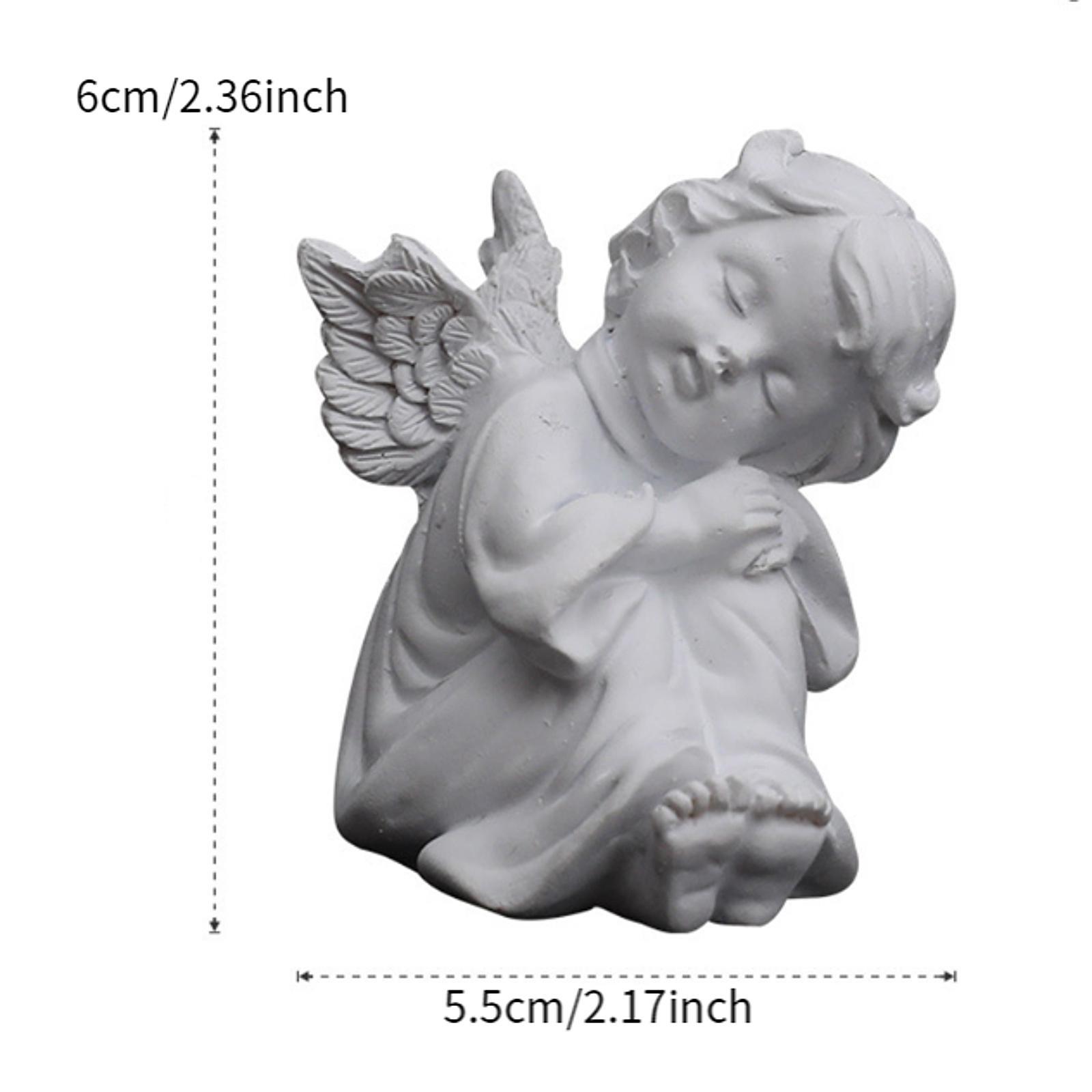 Desk Setup Bedroom - Curving Fairy Prayer Figurine Modern Resin
