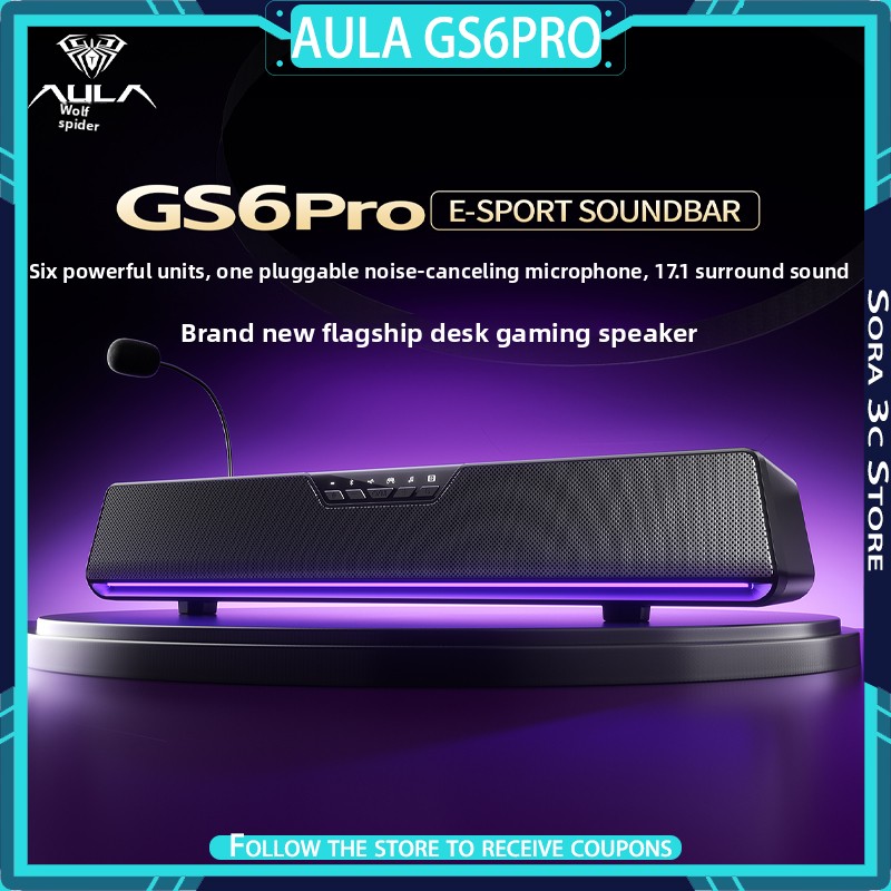 Speaker Desk Setup - AULA GS6Pro Esports Speaker Bluetooth Dual-mode