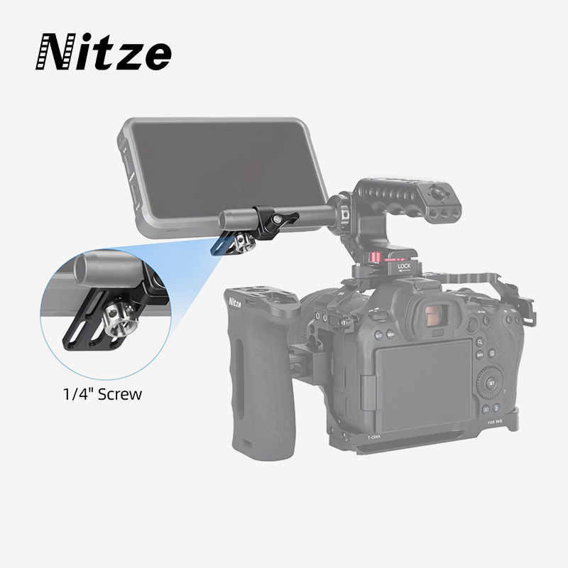 Monitor Arm Clamp - Nitze N10D 15mm Rod Clamp Adapter