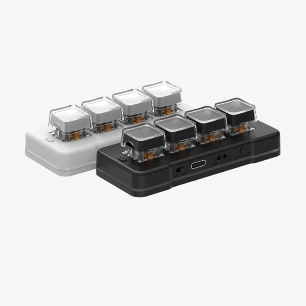 Desk Setup Programmer - MK424Pro 4-Key Wireles Mini Keyboard Customized