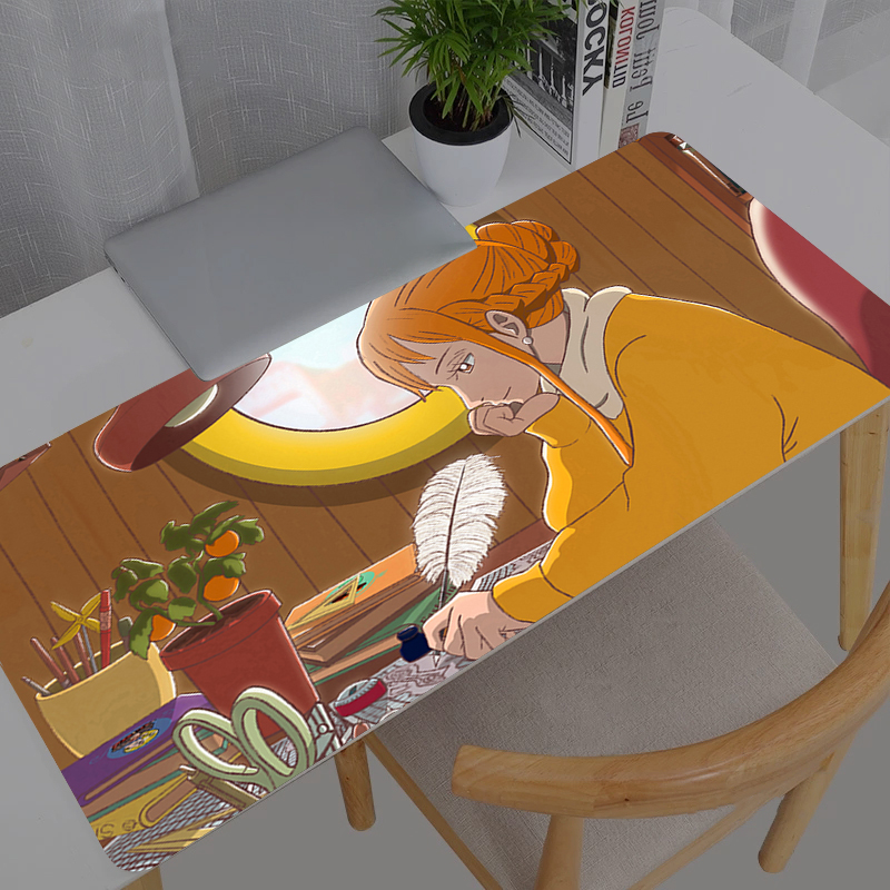 Desk Setup Accessories - Computer Varmilo Keyboard Mouse Pad Anime