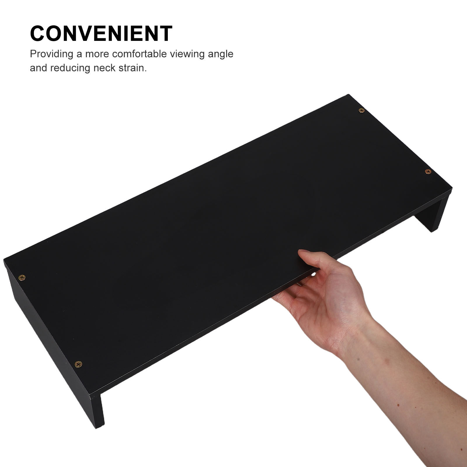 Desk Setup With Printer - Elevate Your Setup Wooden Monitor Riser