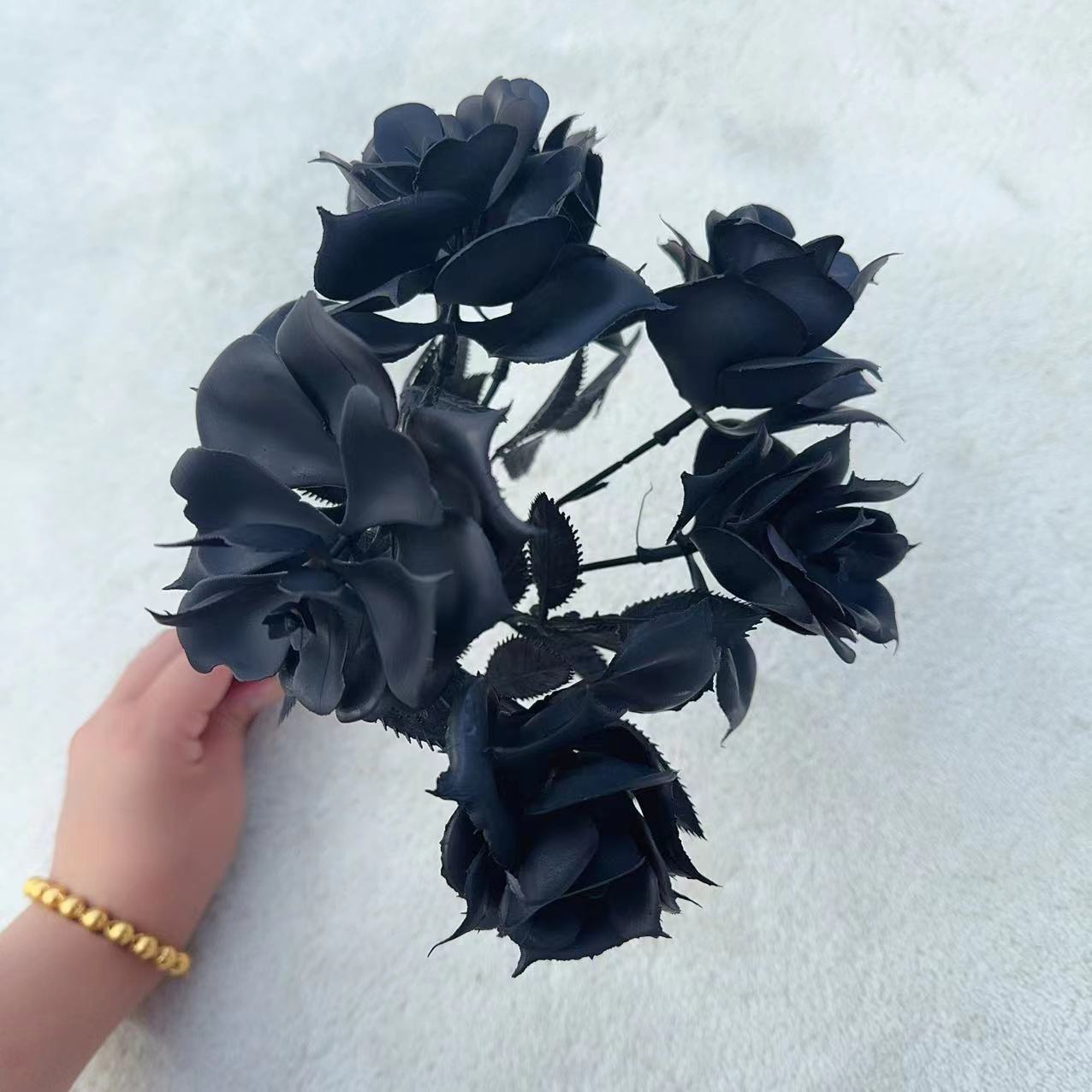 Black Halloween Artificial Flo - огляд і ціна Desk Setup Plants