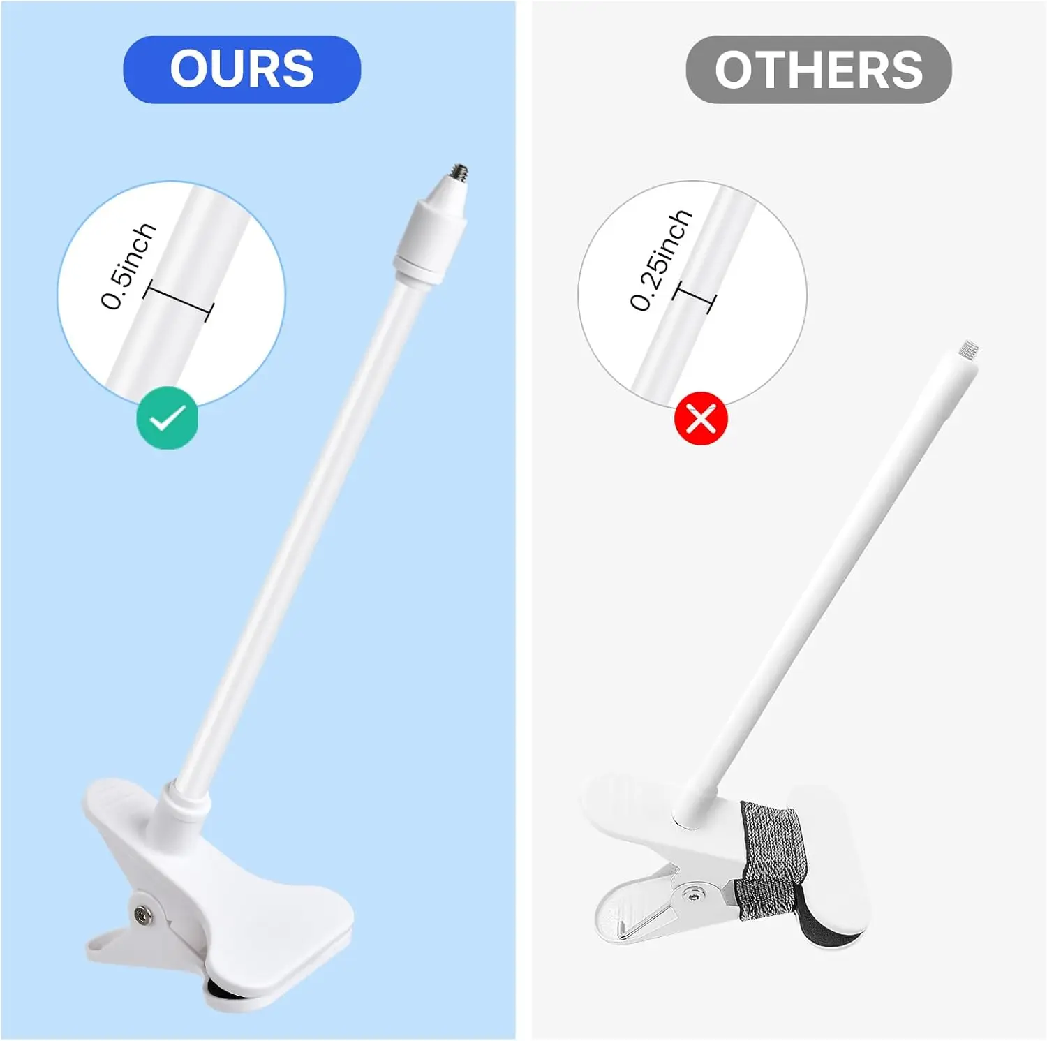 25cm/41cm Flexible Baby Monito - огляд і ціна Monitor Arm Clamp