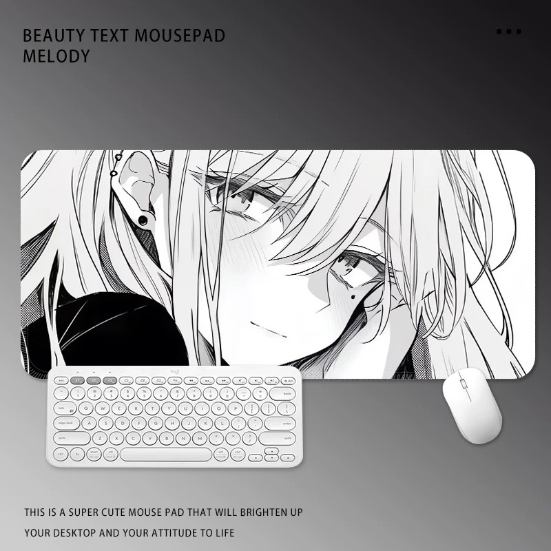 Black and White Manga Girl Mou - огляд і ціна Desk Setup Black And White