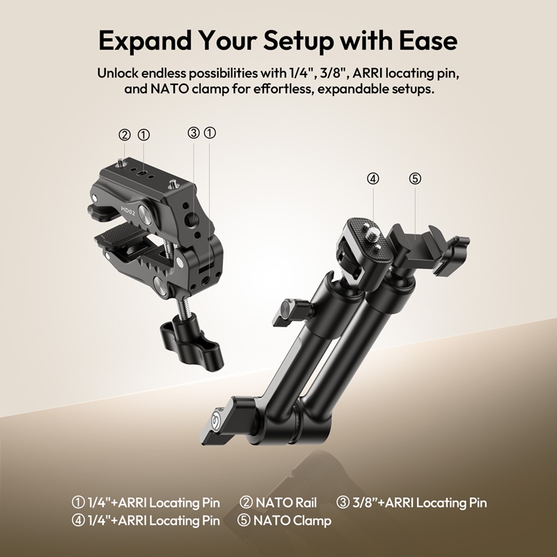 Ulanzi 10 inch Magic Arm Kit H - огляд і ціна Monitor Arm Clamp