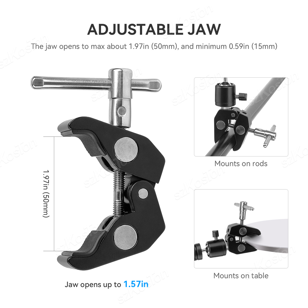 Camera Metal Super Clamp 360°  - огляд і ціна Monitor Arm Clamp