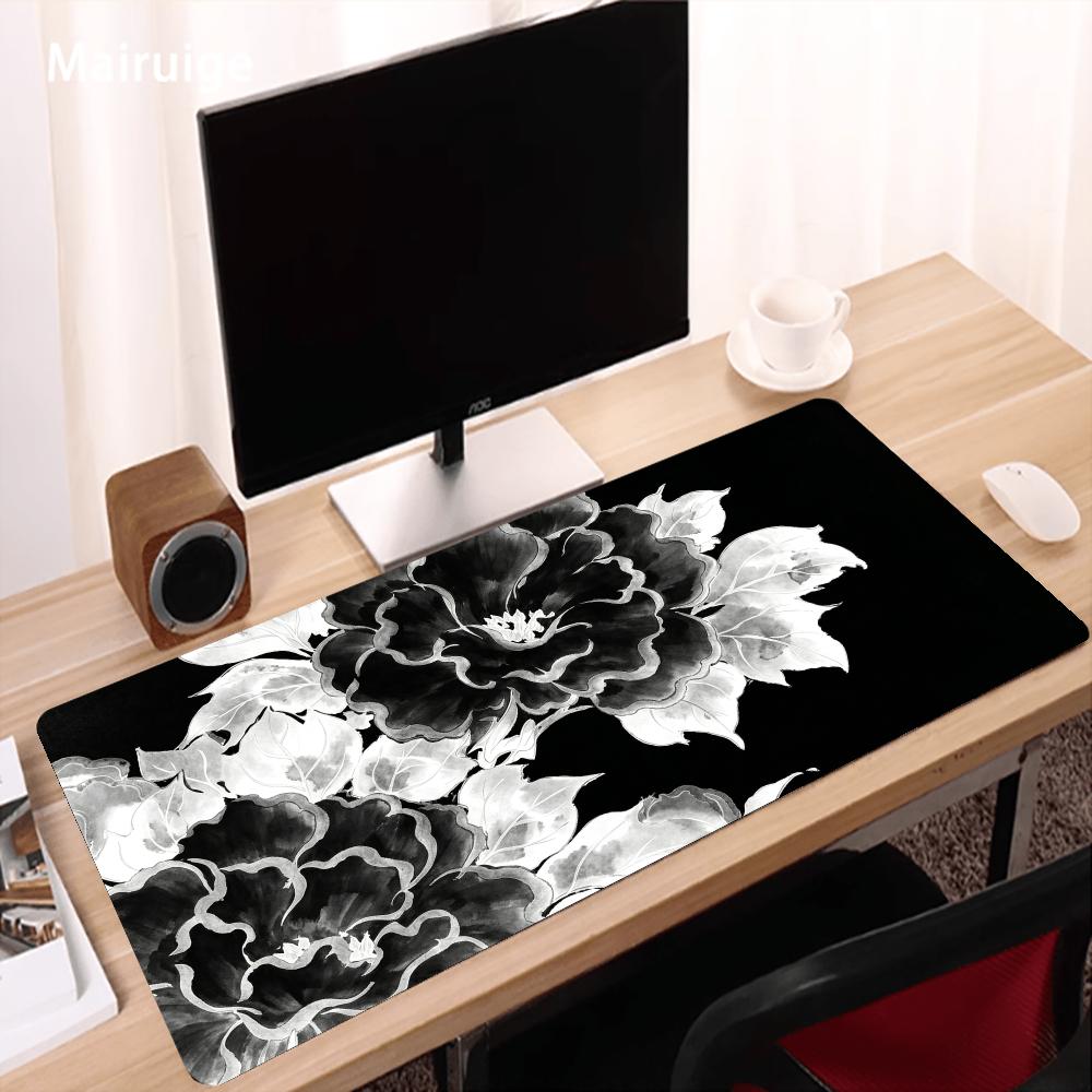 Black and White Ink Dyed Peony - огляд і ціна Desk Setup Black And White