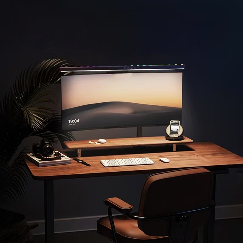 LED Monitor Light Hanging Desk - огляд і ціна Desk Setup Bedroom