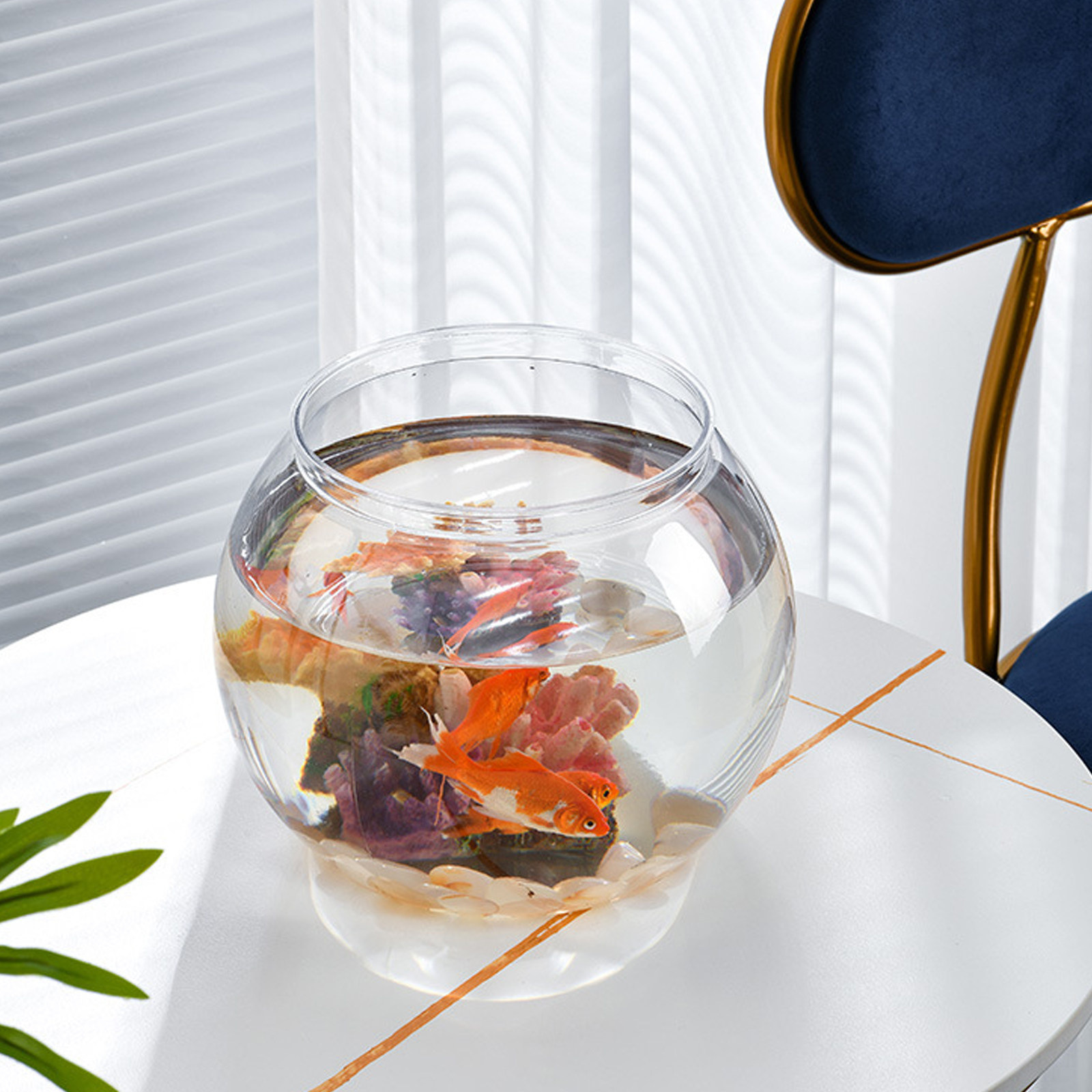 Small Round Plastic Fish Bowl  - огляд і ціна Desk Setup Small