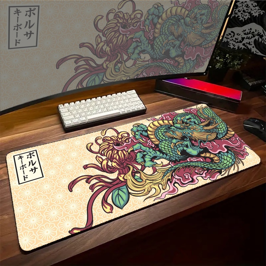 Black Desk Mousepad ONI Large  - огляд і ціна Desk Setup Art