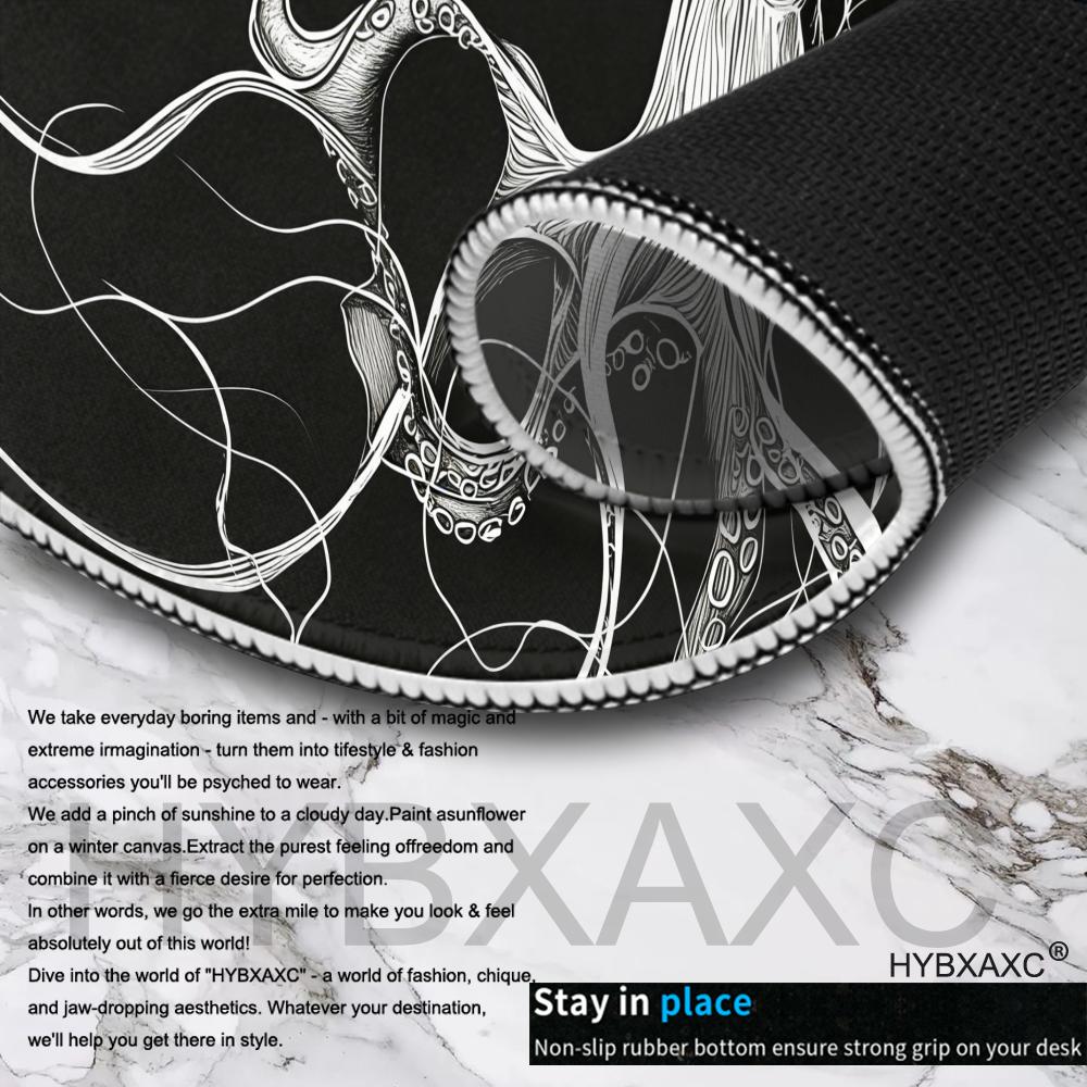 HYBXAXC Octopus Mouse Pad, Bla - огляд і ціна Desk Setup Black And White