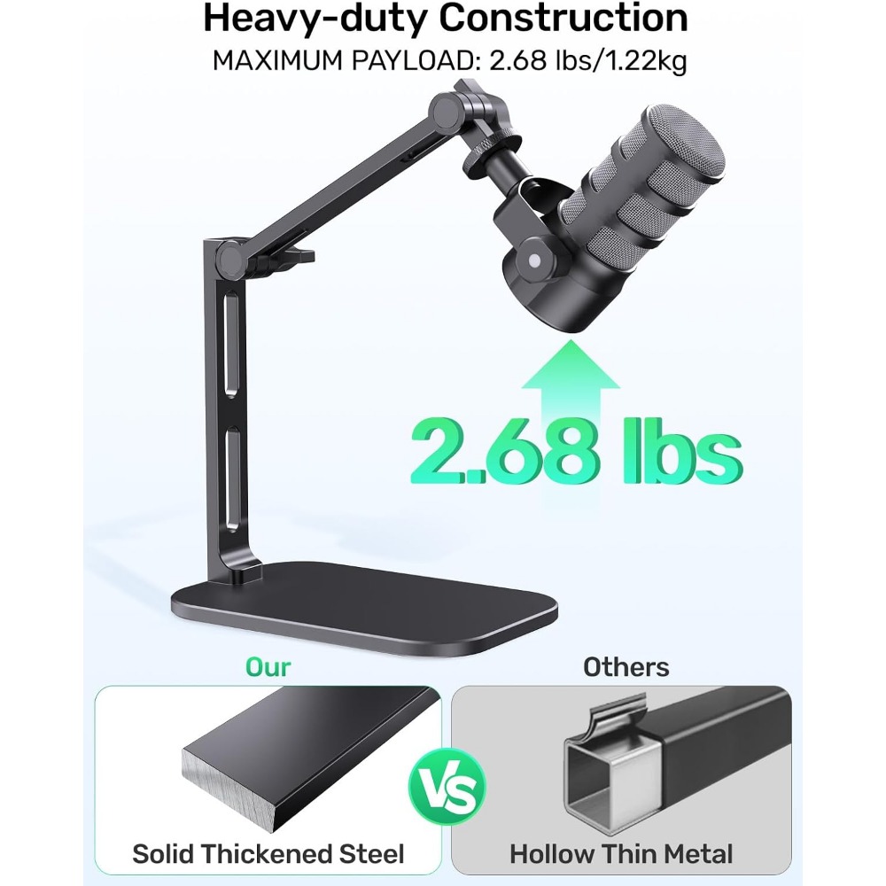 Durable Desk Mic Stand, Max Lo - огляд і ціна Desk Setup Studio