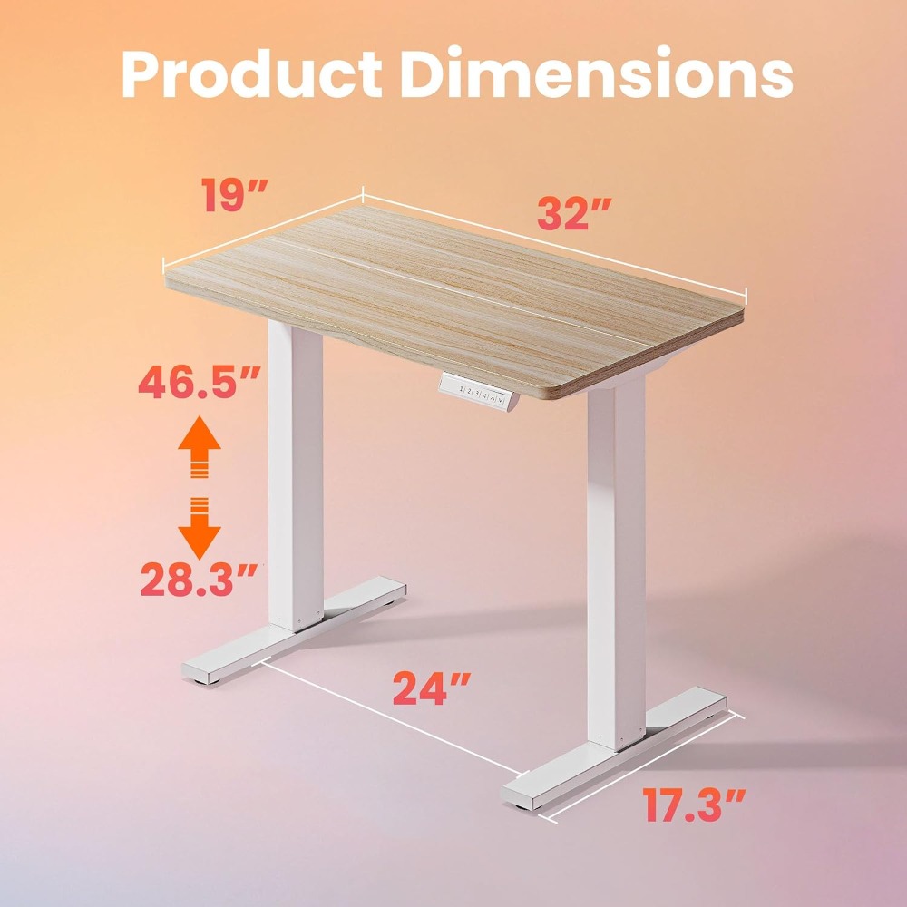 Small Electric Standing Desk A - огляд і ціна Desk Setup Small