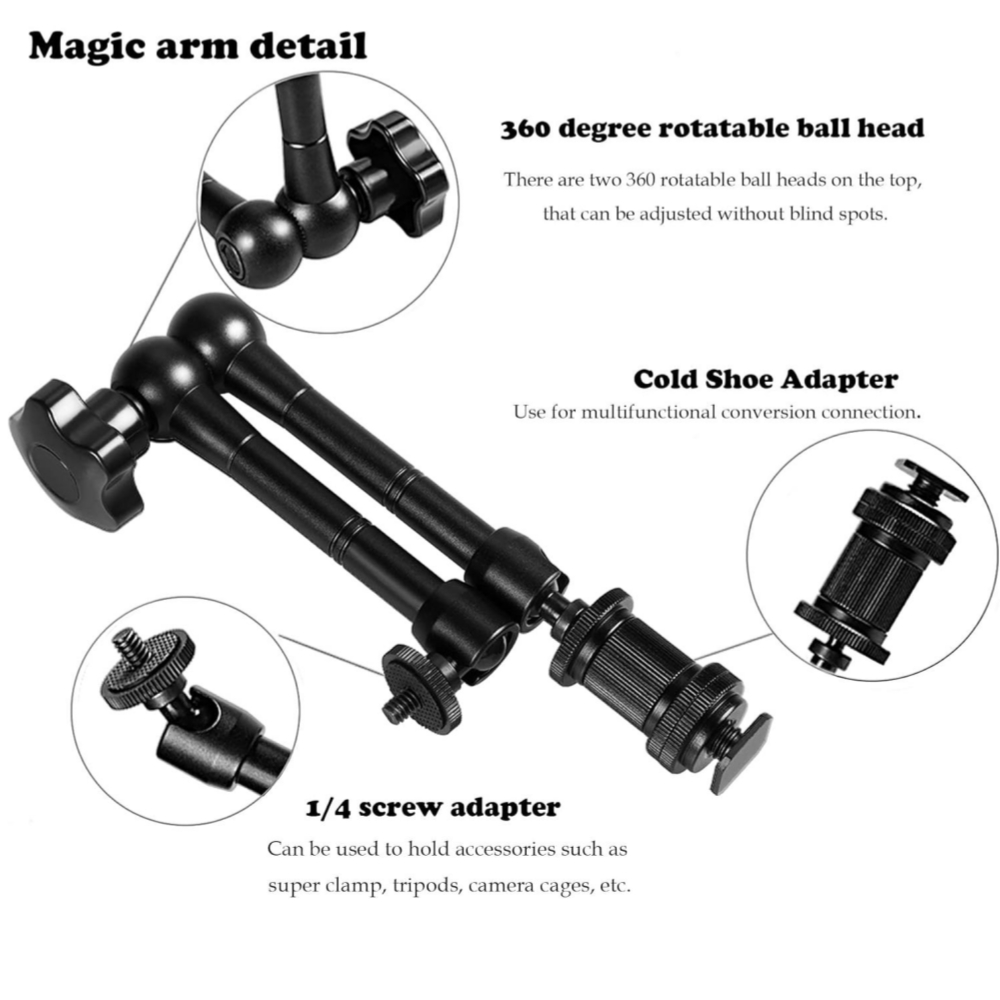 Metal Magic Arm 11 Inch Articu - огляд і ціна Monitor Arm Clamp