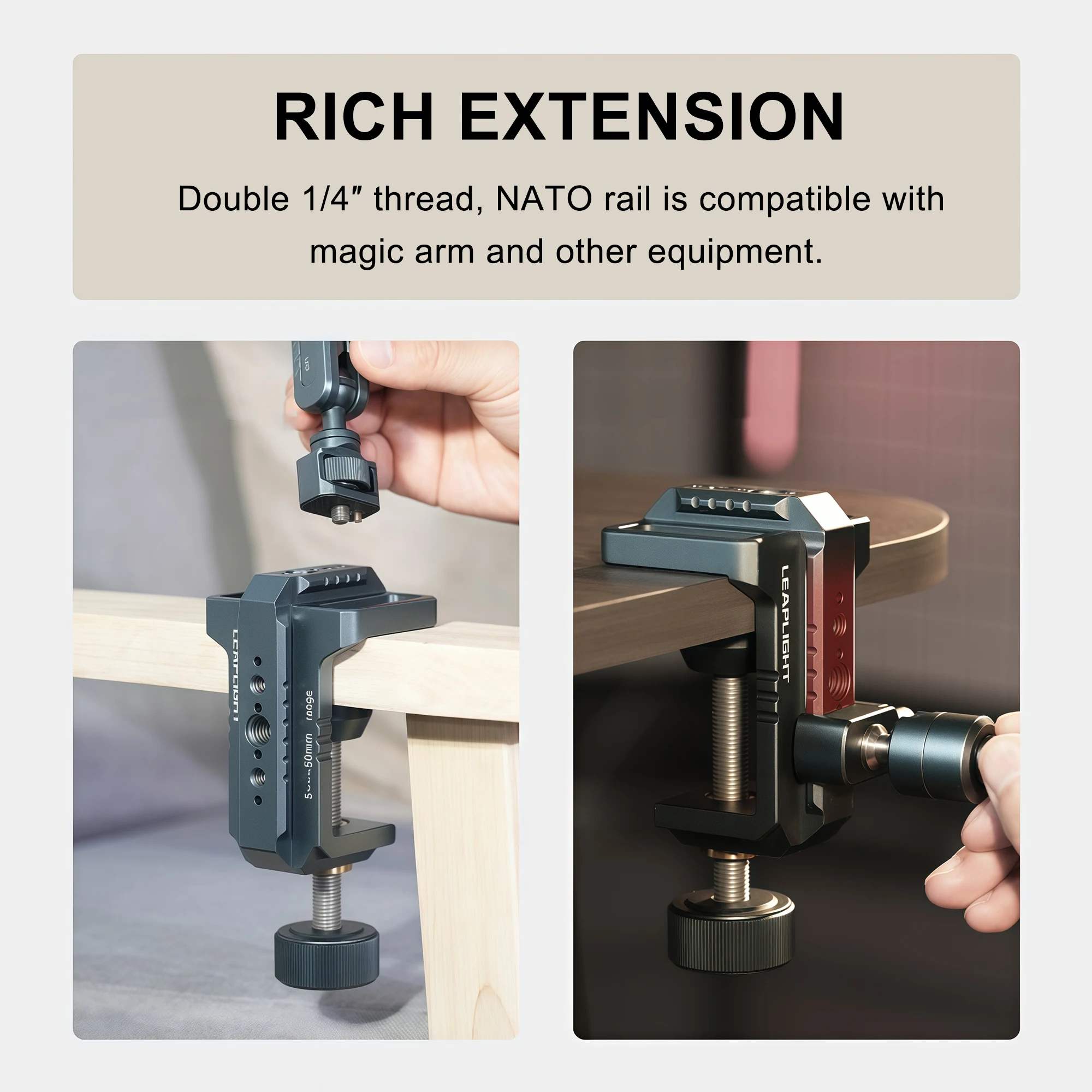 Photography C Clamp Aluminum T - огляд і ціна Monitor Arm Clamp