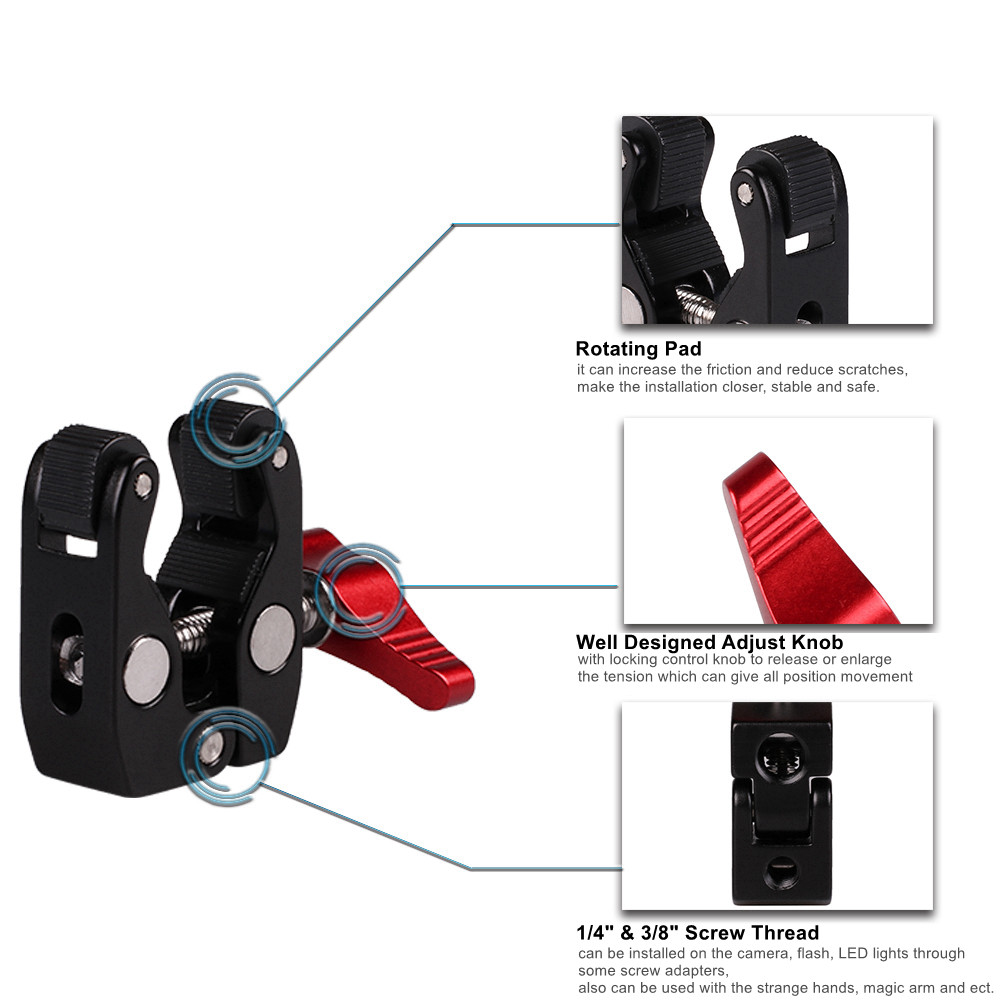 Metal Multi-function Ball Head - огляд і ціна Monitor Arm Clamp