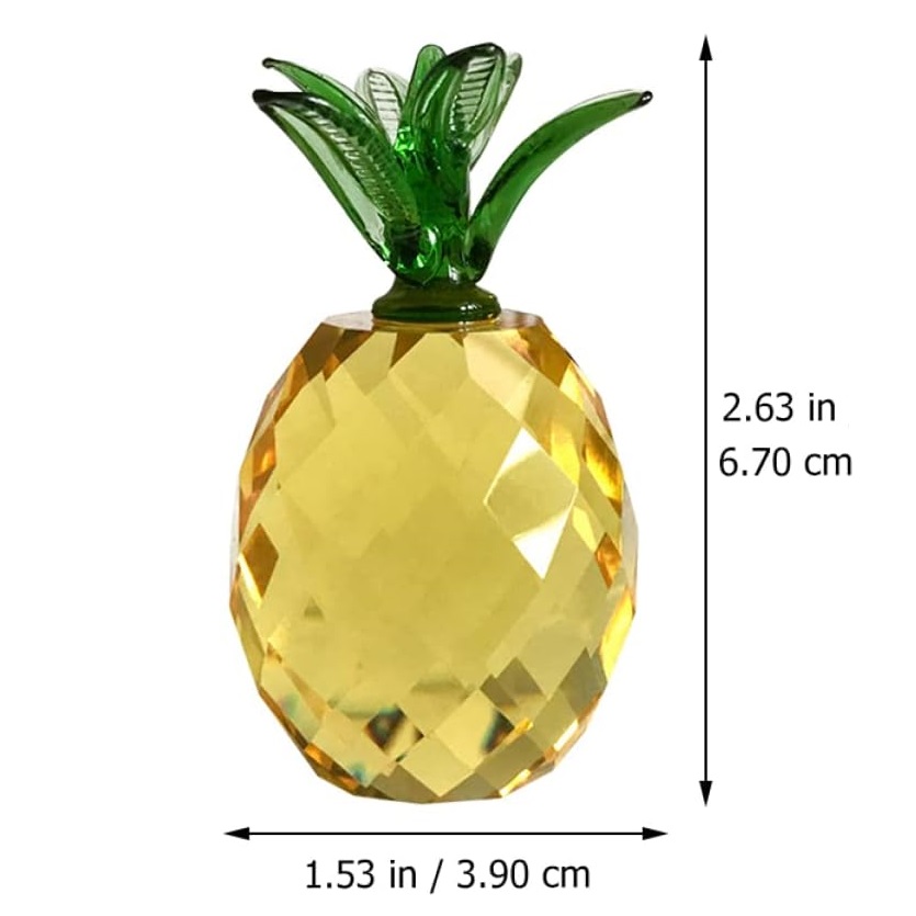 Crystal fruit Paperweight with - огляд і ціна Desk Setup Plants