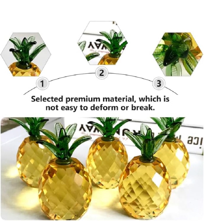 Crystal fruit Paperweight with - огляд і ціна Desk Setup Plants