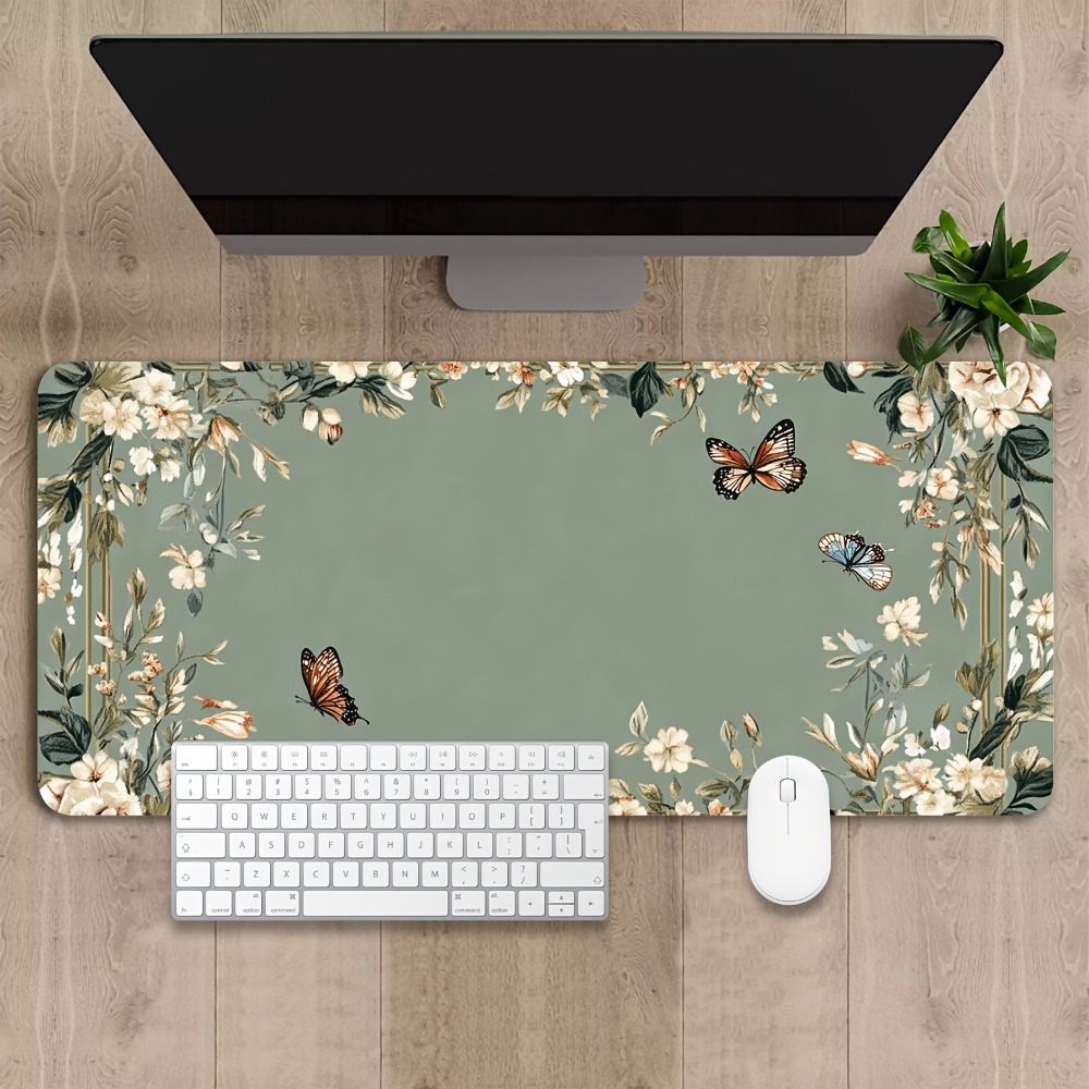 Plant table mat with butterfly - огляд і ціна Desk Setup Art