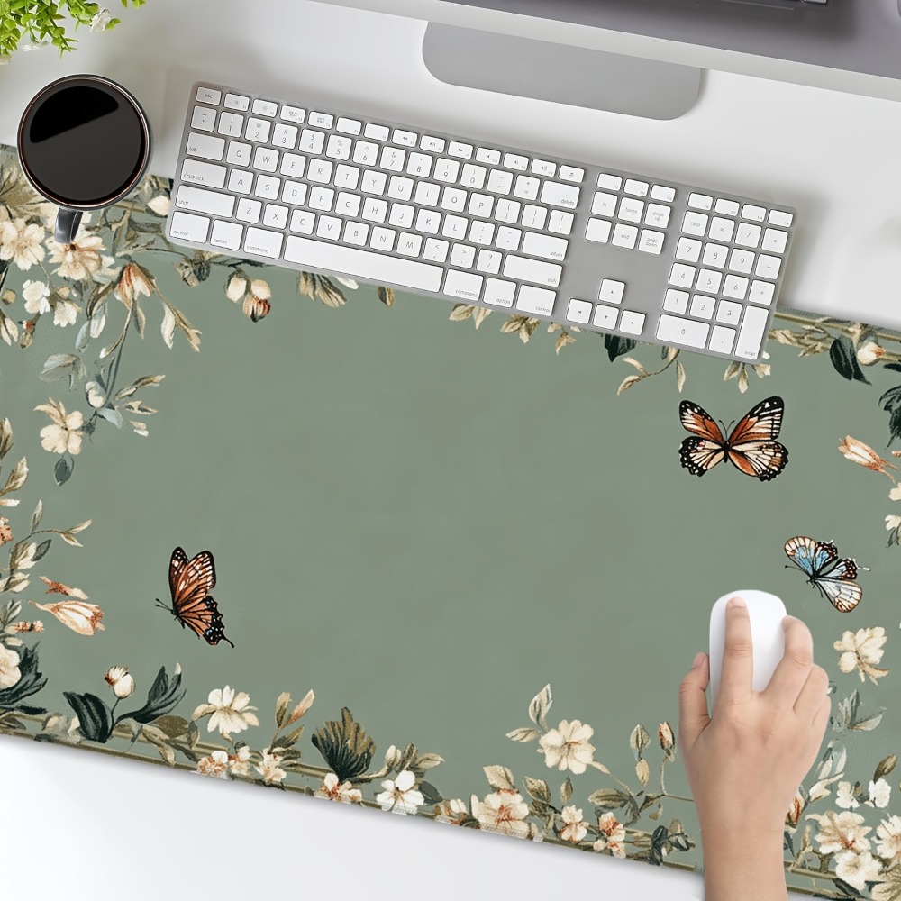 Plant table mat with butterfly - огляд і ціна Desk Setup Art