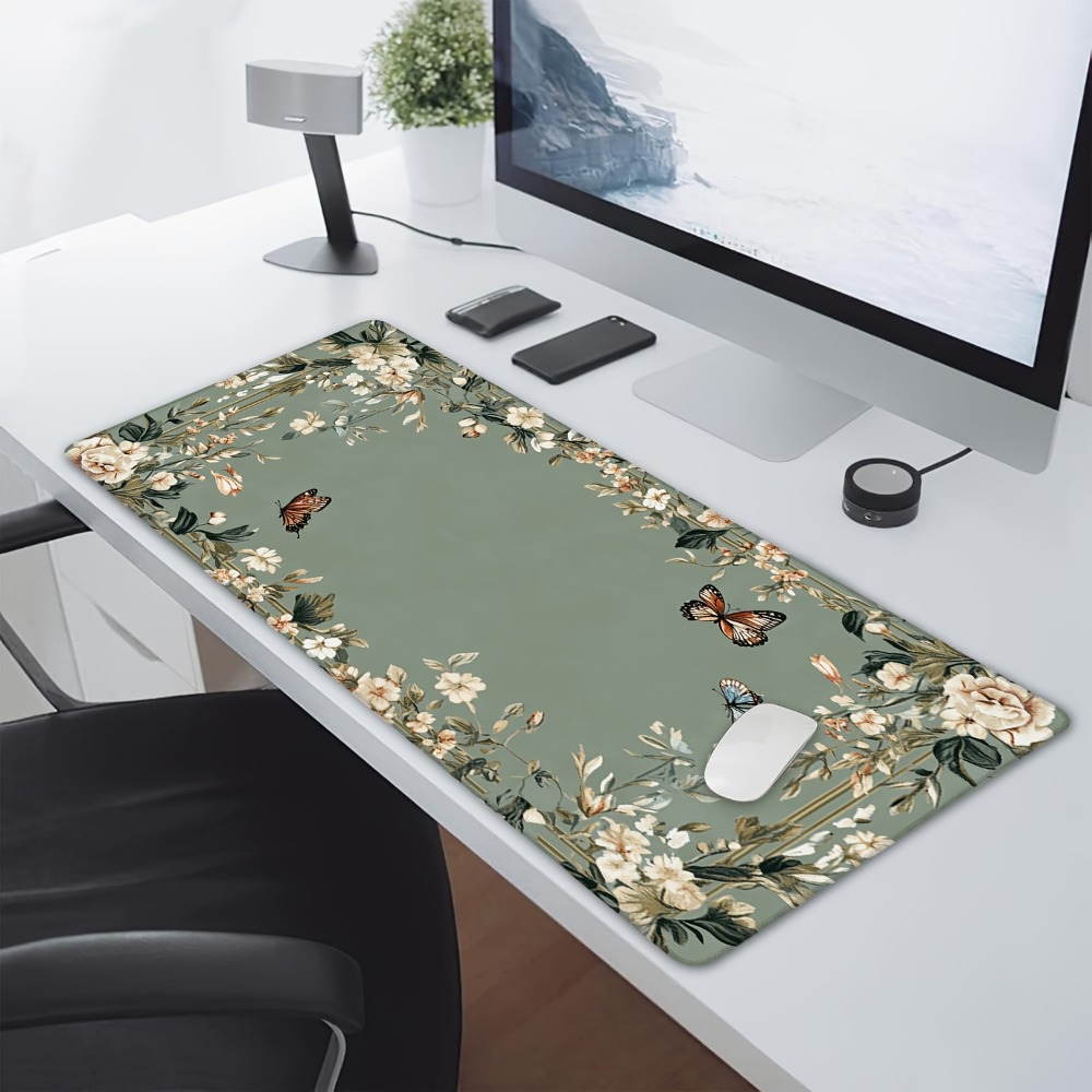 Plant table mat with butterfly - огляд і ціна Desk Setup Art
