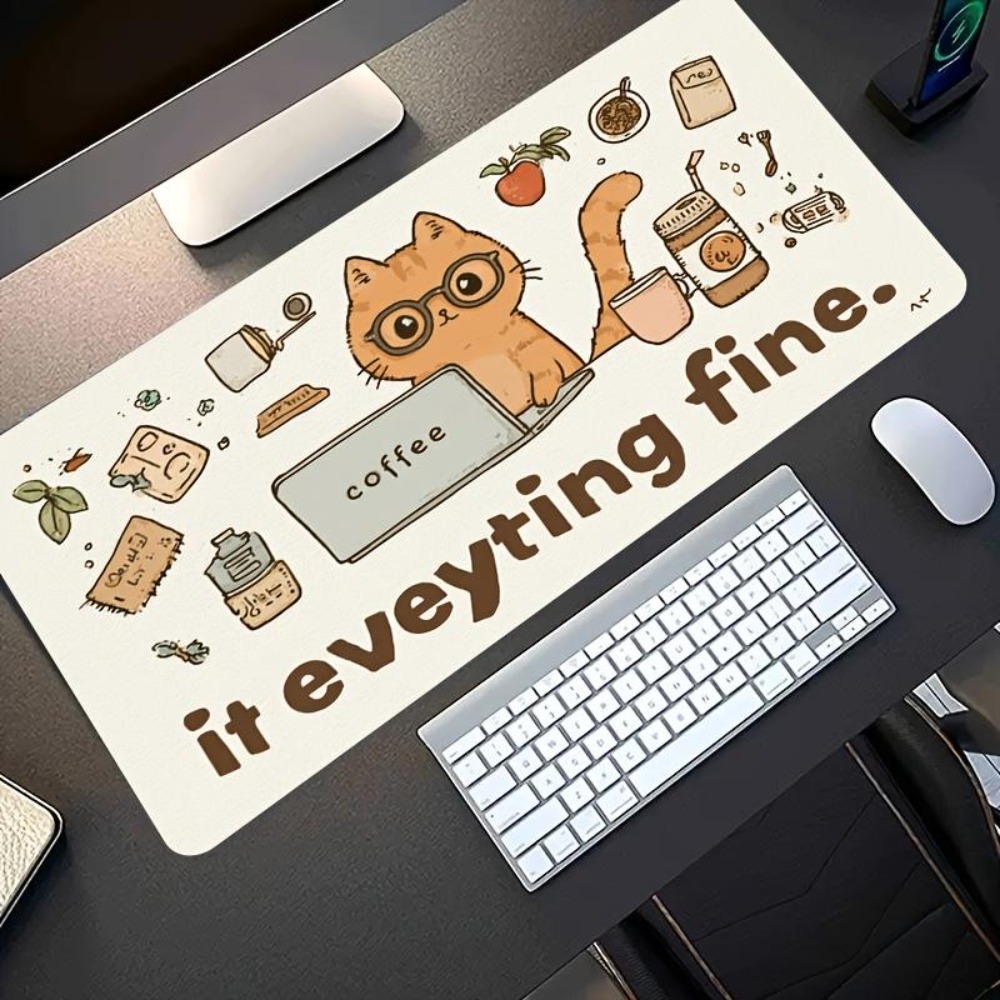 Hand-drawn patterns, an orange - огляд і ціна Desk Setup Art