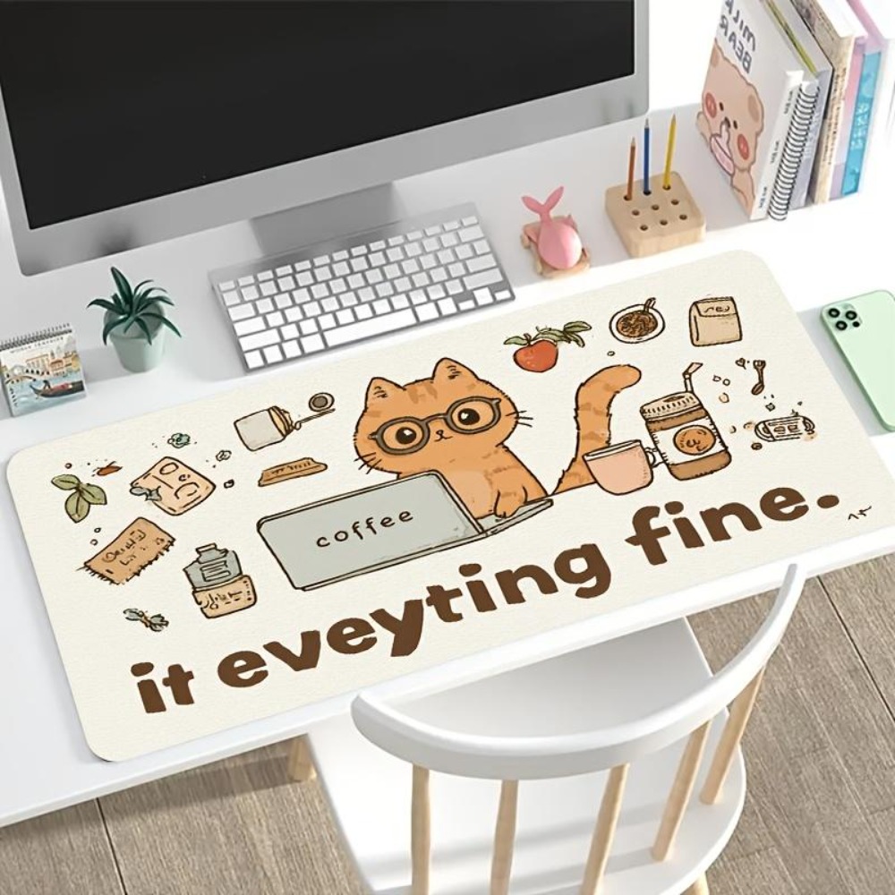 Hand-drawn patterns, an orange - огляд і ціна Desk Setup Art
