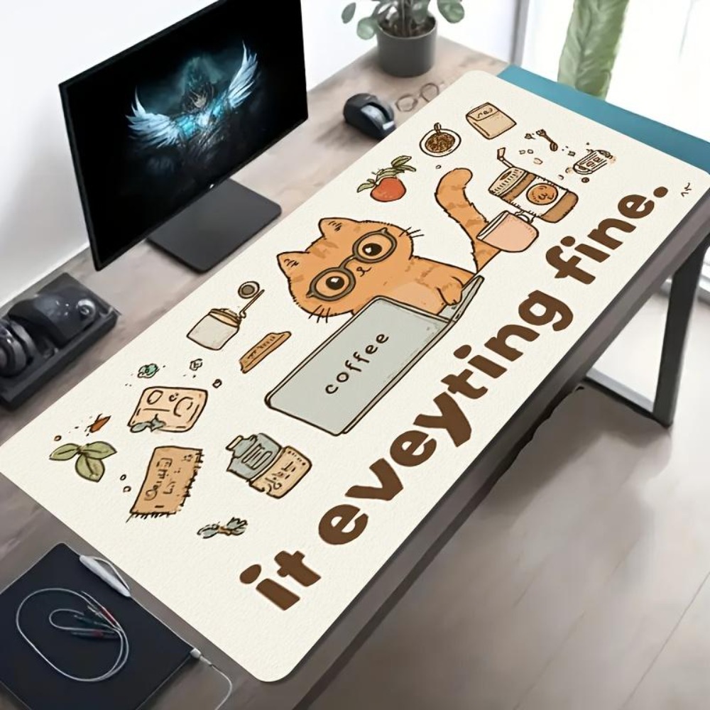 Hand-drawn patterns, an orange - огляд і ціна Desk Setup Art