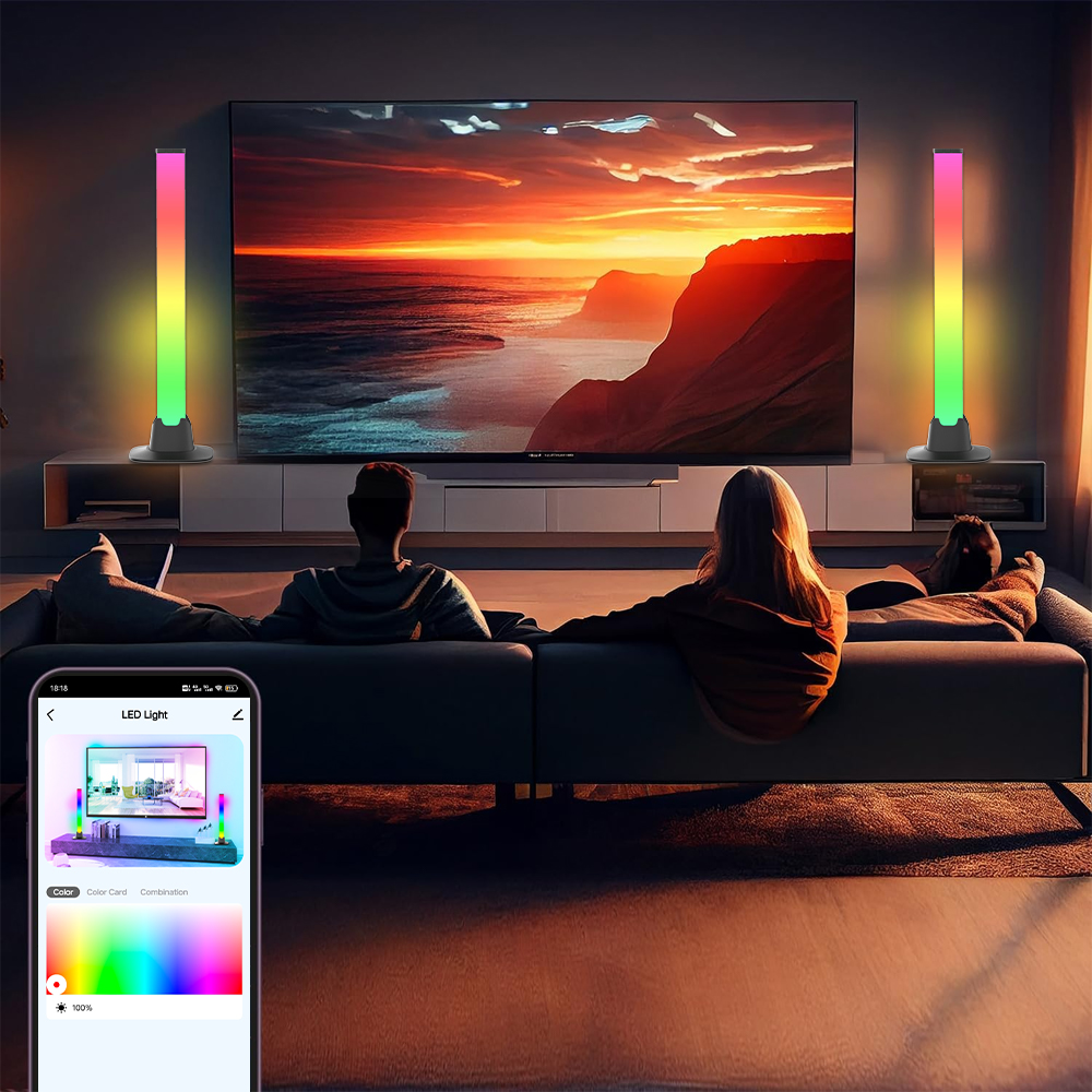 RGB LED Lights Bar Bluetooth S - огляд і ціна Desk Setup Tv
