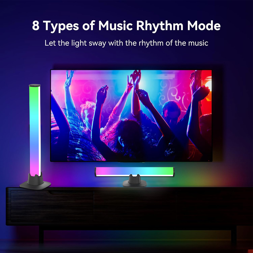 RGB LED Lights Bar Bluetooth S - огляд і ціна Desk Setup Tv