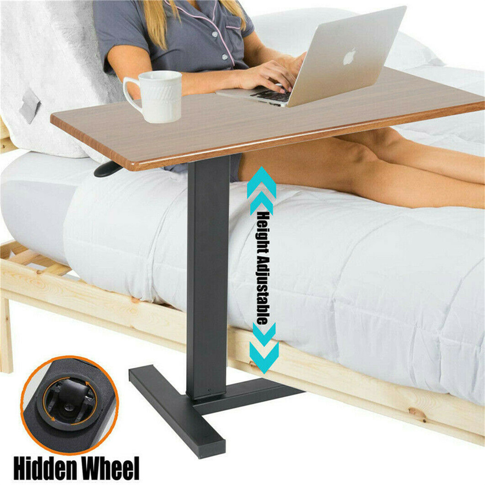 Large Rolling Overbed Laptop D - огляд і ціна Desk Setup Laptop