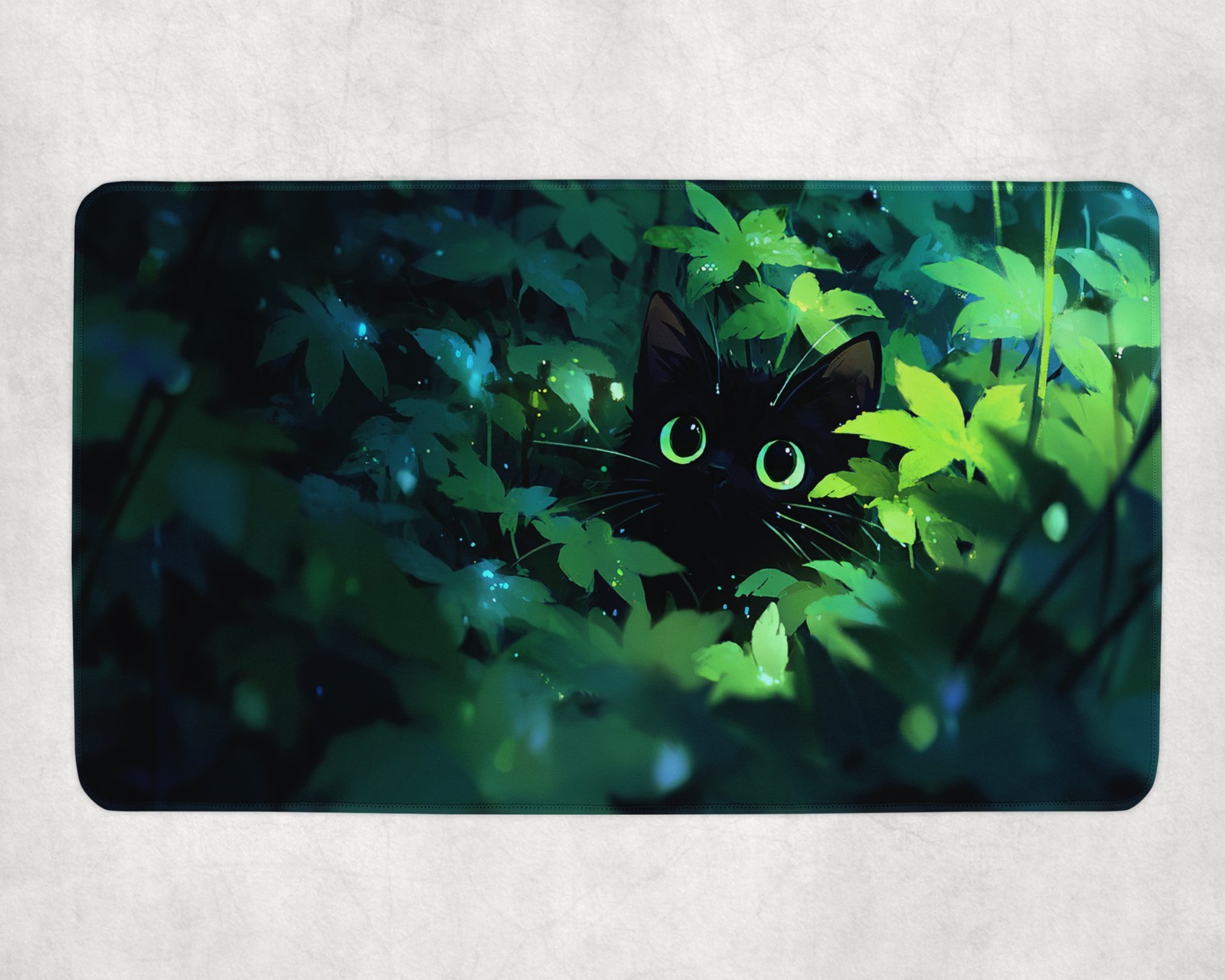 Black Cat for MTG Playmat Gree - огляд і ціна Desk Setup Art
