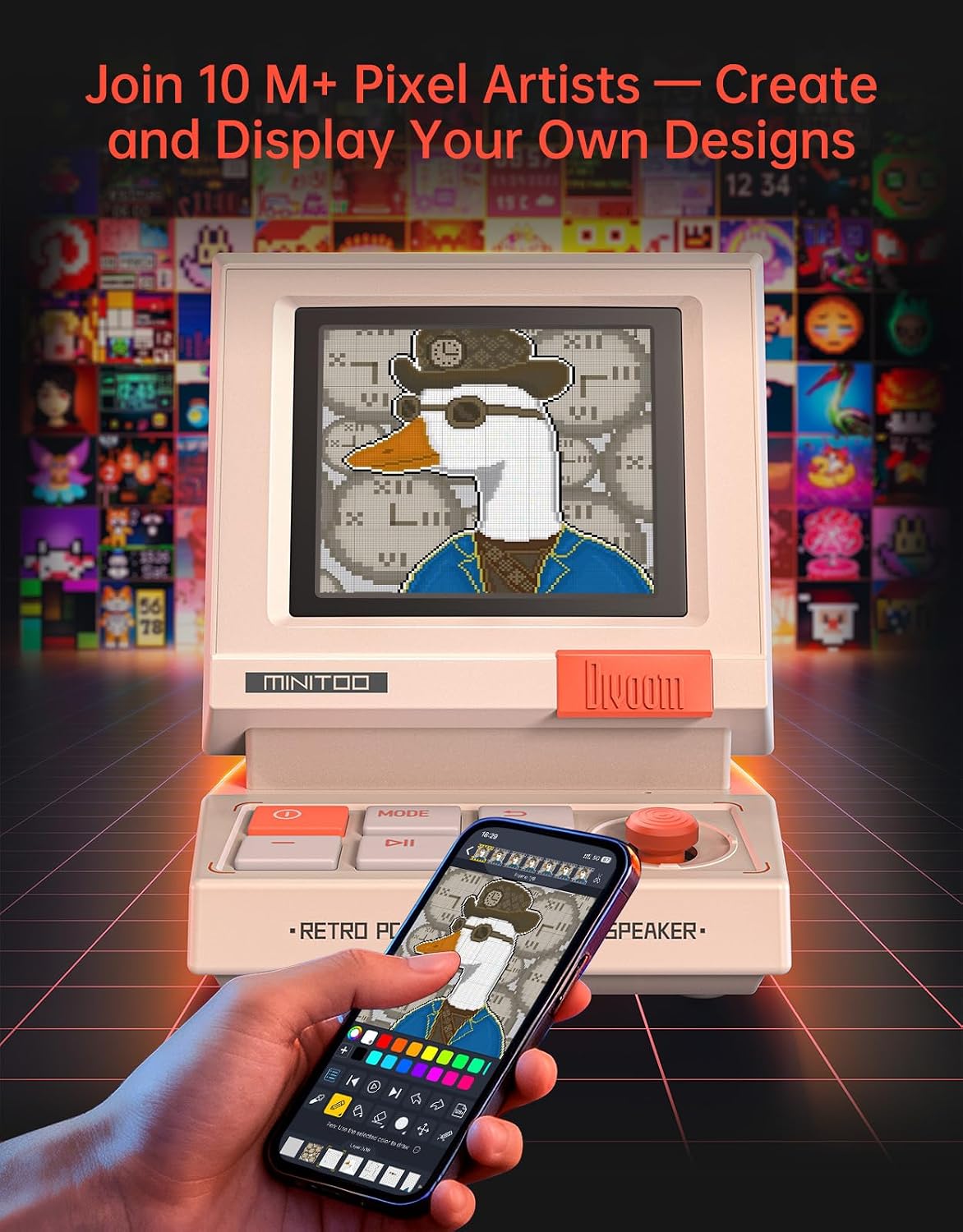 Retro PC-Style Mini Speaker wi - огляд і ціна Speaker Desk Setup