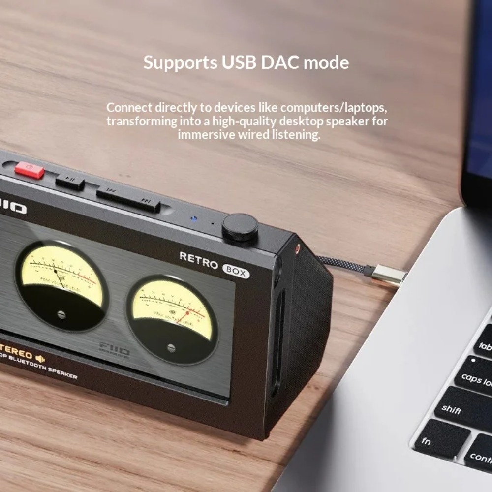 FiiO RETRO BOX Cassette Style  - огляд і ціна Speaker Desk Setup
