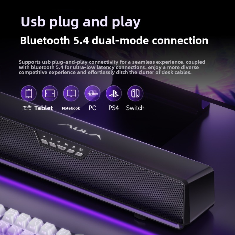AULA GS6Pro Esports Speaker Bl - огляд і ціна Speaker Desk Setup