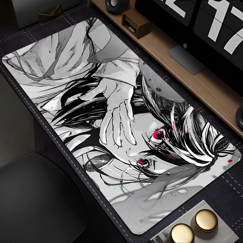 Mouse Pad PC Gaming Accessorie - огляд і ціна Desk Setup Black And White