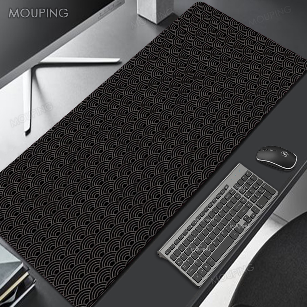 Black Deskmat Carpet Desk Acce - огляд і ціна Desk Setup Black And White