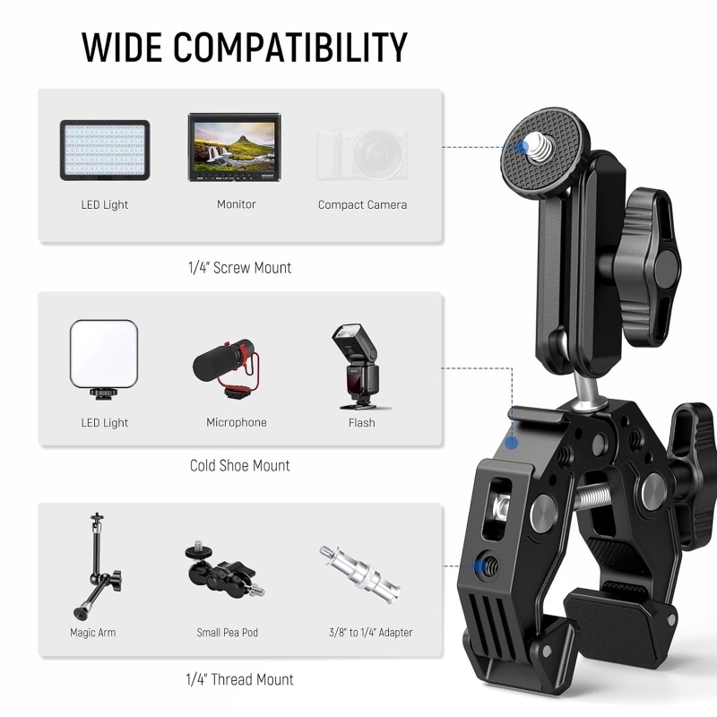 Universal Aluminum Super Clamp - огляд і ціна Monitor Arm Clamp