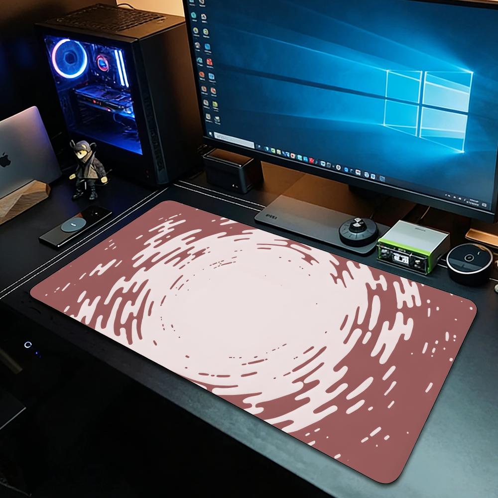 Grey Circular Ripple Fluid Tex - огляд і ціна Desk Setup Grey