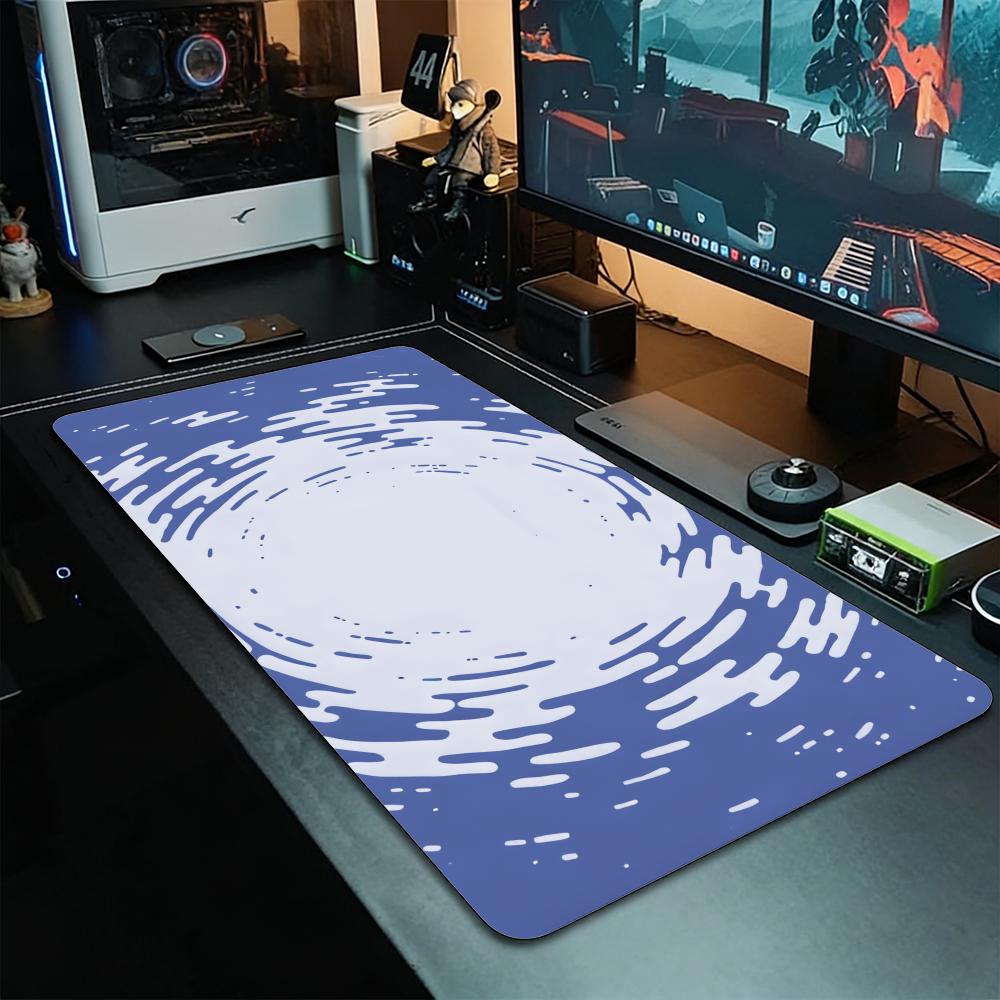 Grey Circular Ripple Fluid Tex - огляд і ціна Desk Setup Grey