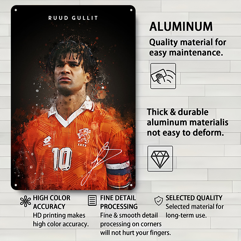 Ruud Gullit Football Player Wa - огляд і ціна Desk Setup Art