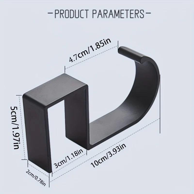 Aluminum Desk Hook Organizer A - огляд і ціна Desk Setup Black And White