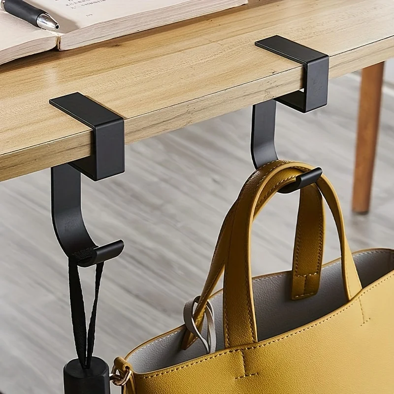 Aluminum Desk Hook Organizer A - огляд і ціна Desk Setup Black And White
